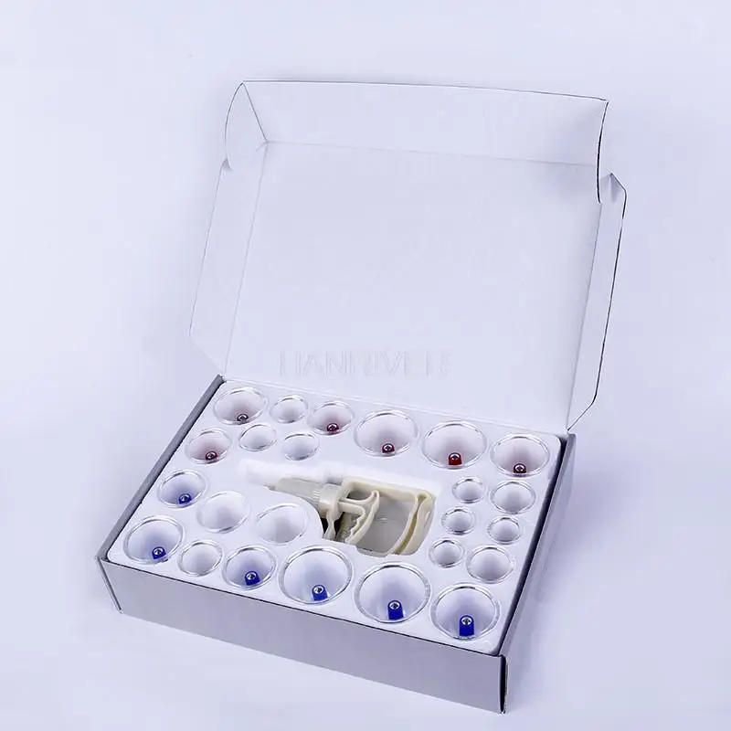 24 cans of cupping apparatus of household health care medical silica gel plastic cupping meridian massage