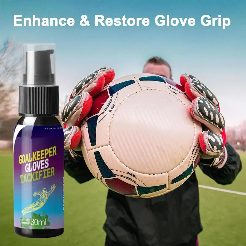 30ml Goalkeeper Gloves Tackifier Football Grip Spray Add Sticky Spray For Goalkeeping Glove Baseball Replacement Glove Glue