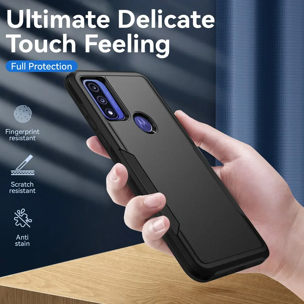 Shockproof Hybrid Dual Layer Hard Phone Case with Screen Protector