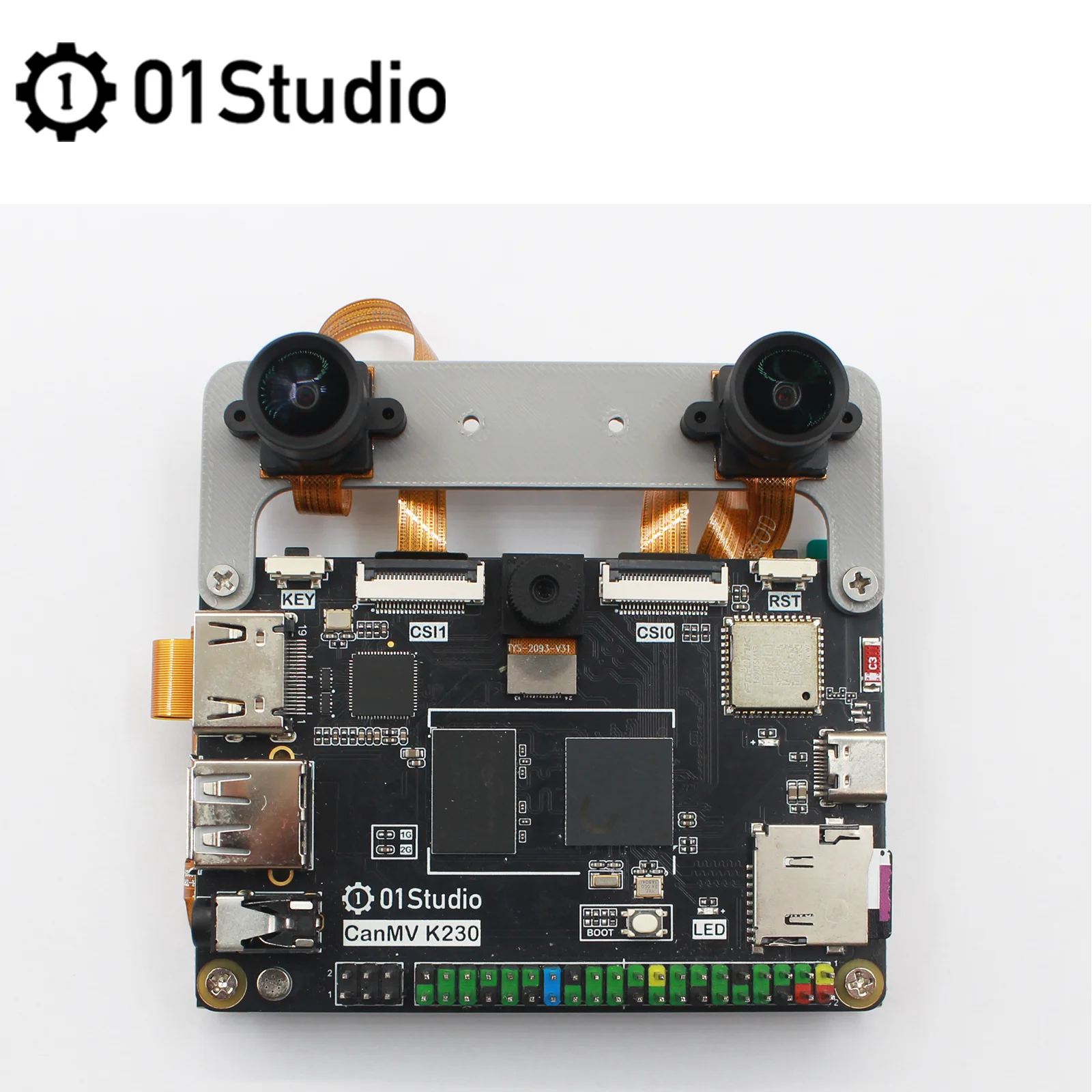 Modulo telecamera GC2093 per la scheda di sviluppo AI CanMV K230 Messa a fuoco regolabile 1080P 60FPS - immagine 3