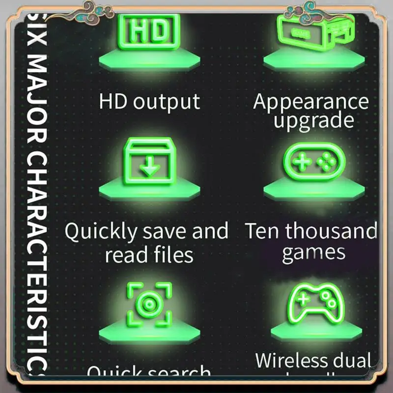A46M-Y7 Video Game Console 64G+256G 12000 Games Retro Handheld Game Console Wireless TV Player For PSP GBA 36 Emulator
