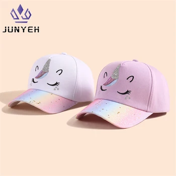 Cartoon Cute Baseball Cap For Girls Baby Sun Hats Casual Hip Hop Snapback Caps Unicorn Sport Travel Hiking Hat For Kids 1