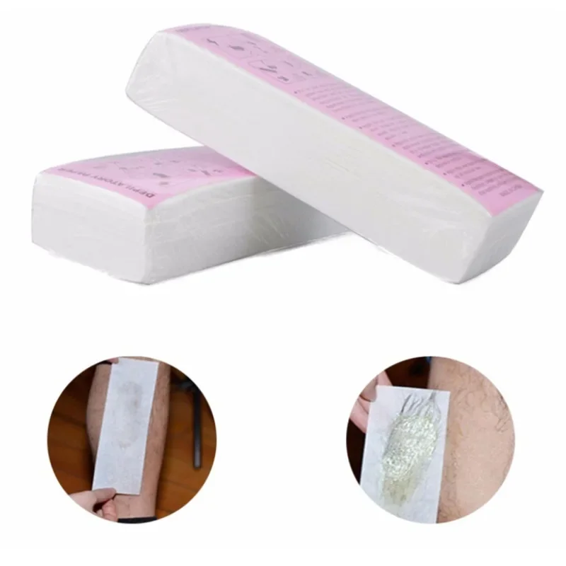 100pcs Removal Nonwoven Body Cloth Hair Remove Wax Paper Rolls High Quality Hair Removal Epilator Wax Strip Paper