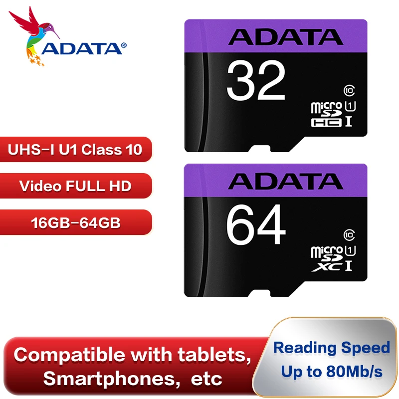 ADATA Class 10 Memory Card 16GB 32GB 64GB Original Micro SD Card High Quality sd Storage card for Phone