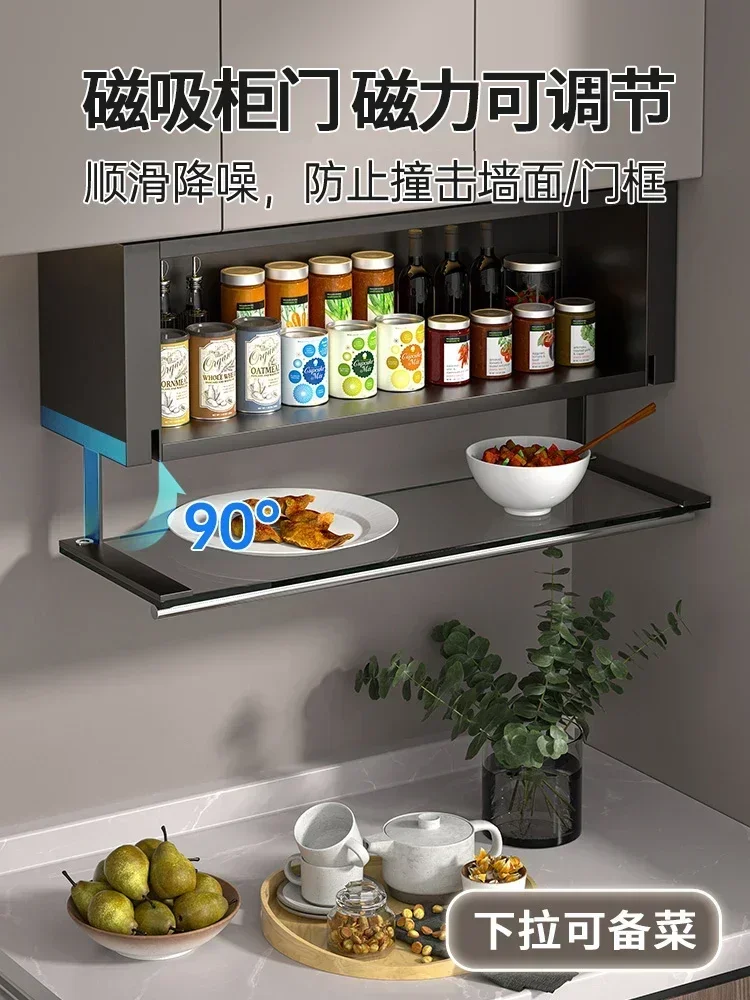 

Kitchen Closet Spice Rack Wall-Mounted Wall Cupboard Lower Seasoning Product Box Wall Storage Rack