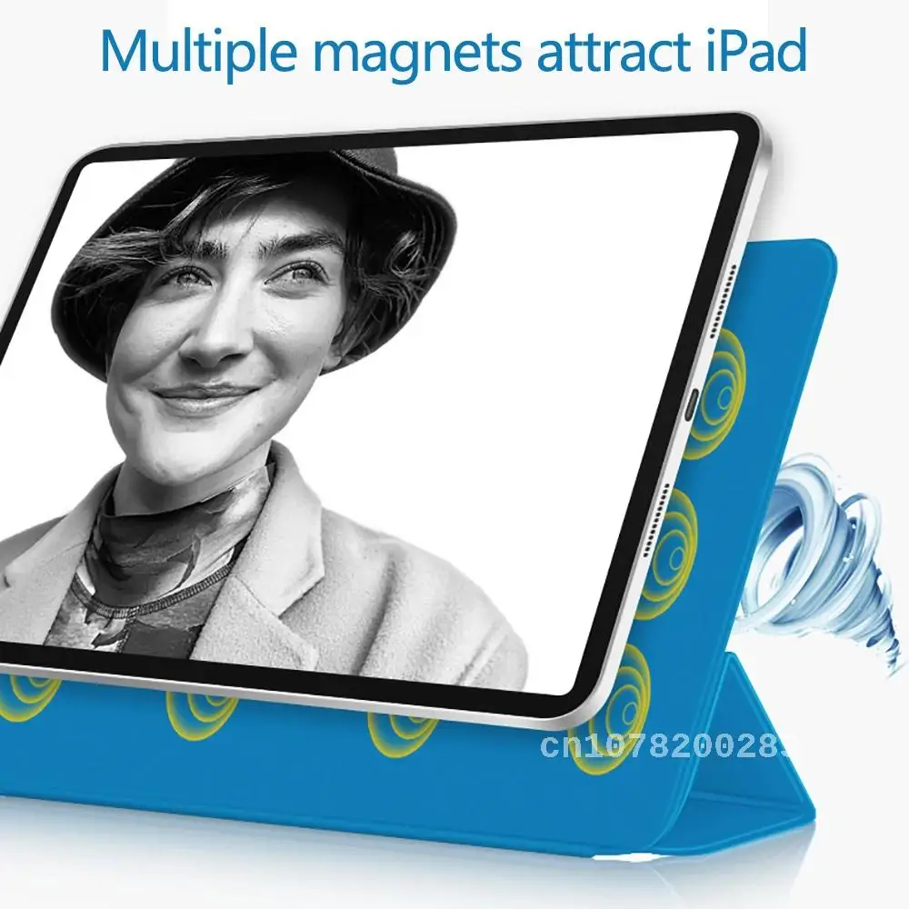 Per Ipad Pro 11 Custodia Tri-Fold Magnet Back Protector Fibbia Clip Per Ipad Pro 12.9 Custodia Per M1 Pro 11 2021 Cover Per A2377 A2378