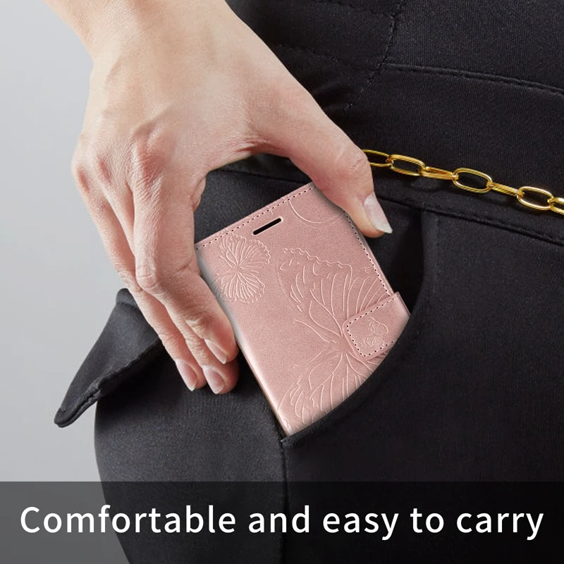 Book Case for Xiaomi Redmi Note 11 Pro 10 9 8 Pro Redmi 10 10C 10A 9C 9A 9T 9 8 8A Embossing Butterfly PU Leather Flip C_voghion.com