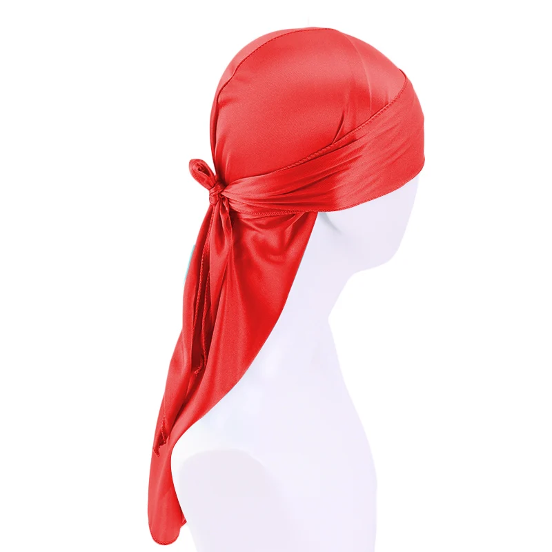 Men Women Durag Do Doo Du Rag Turban Bandana Adult Long Tail - Foto 7