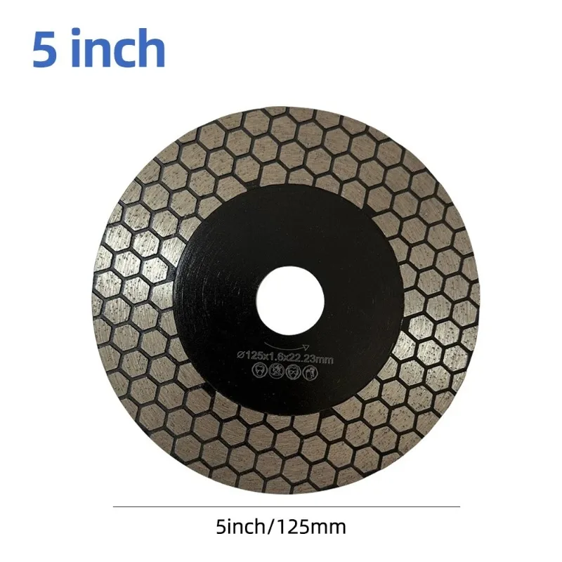 1PCS D125mm 다이아몬드 블레이드 다이아몬드 커팅 디스크 5인치 세라믹 타일 도자기 대리석 원형 톱날 연삭석 절단용