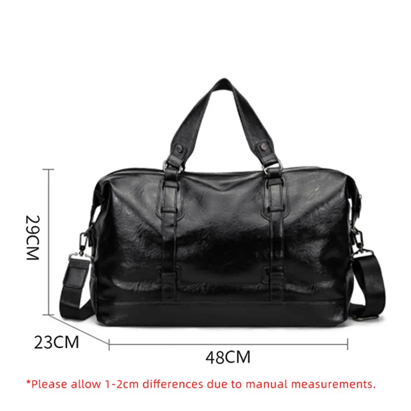 Fitness Gym Bag Man Travel PU Leather Outdoor Sports Handbag Multi-functional Large Capacity Storage Shoulder Trip Bags xa171wd 6