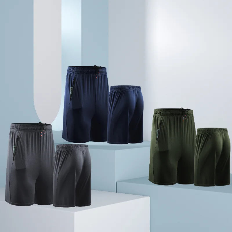 Sports Shorts Men's Running Quick-drying Fitness Trendy Casual Pants Loose Training Thin Summer Beach Basketball Pants