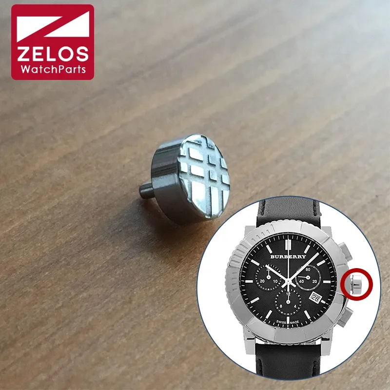 Corona Impermeabile In Acciaio Per Cronografo Trench Burberry 42Mm Orologio Al Quarzo Bu23 Parti Strumenti