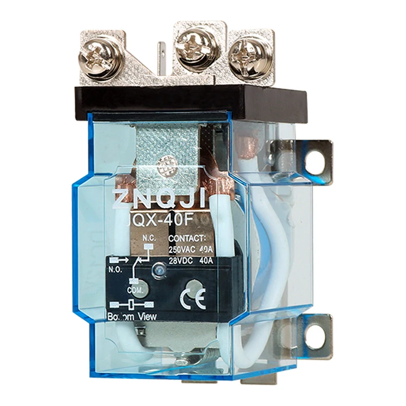 

JQX-40F 1Z 40A DC12V DC24V AC220V Coil PCB Power Relay