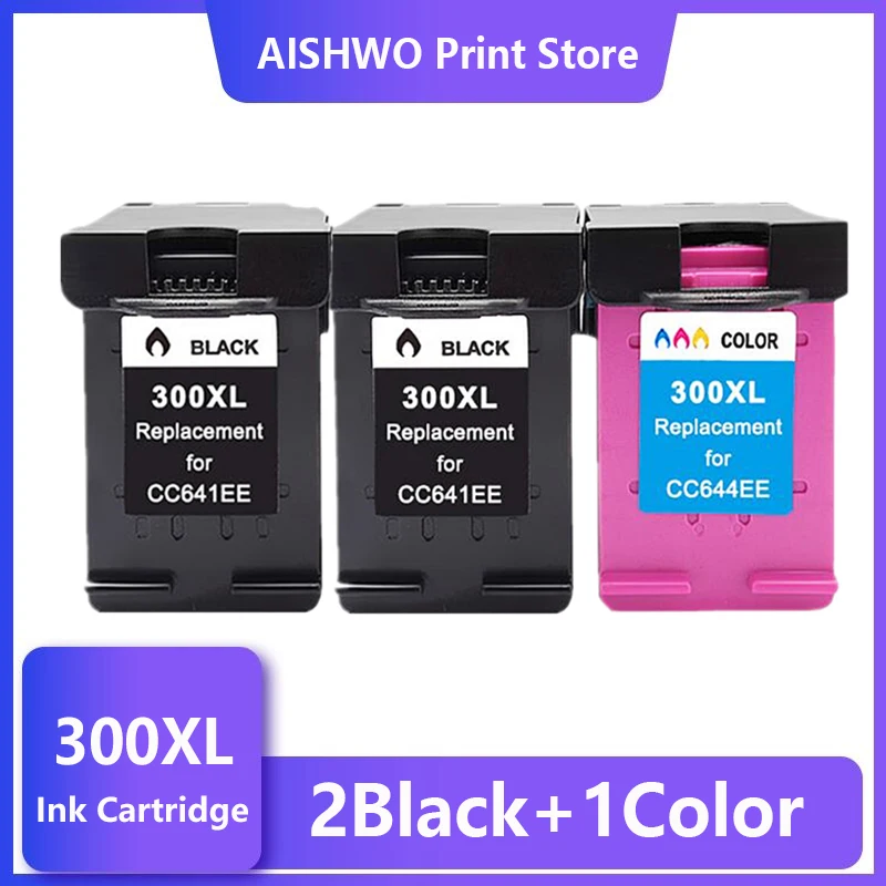 

Remanufactured For HP 300 300XL Ink Cartridges Replacement for Deskjet D1660 D2560 D2660 D5560 F2420 F2480 Printer