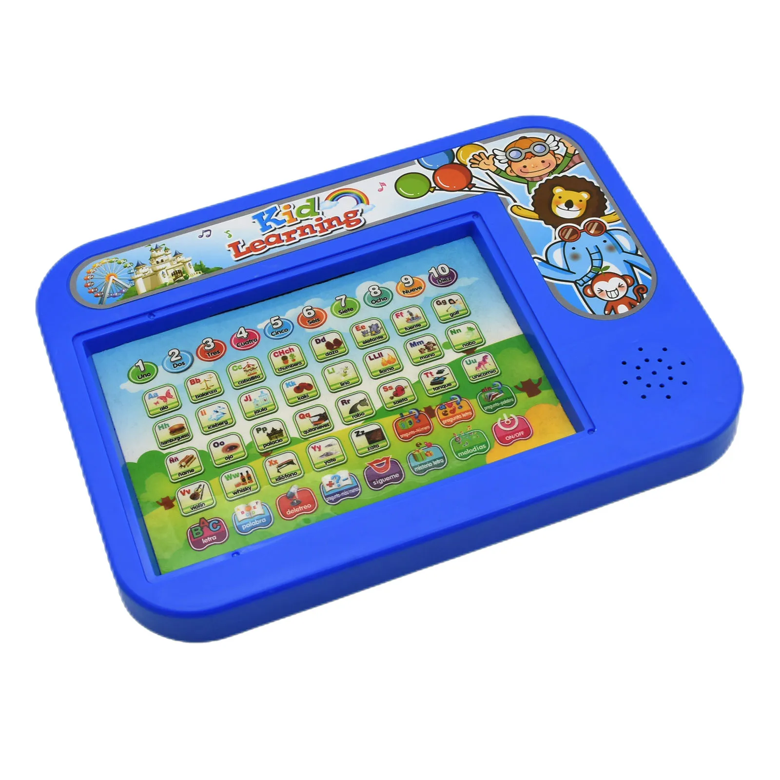 Spanish English Interactive Learning Tablet 2 in 1 Touch Screen Pad Hand-Painted Plate for Kids Alphabet Numbers Education Gift 3