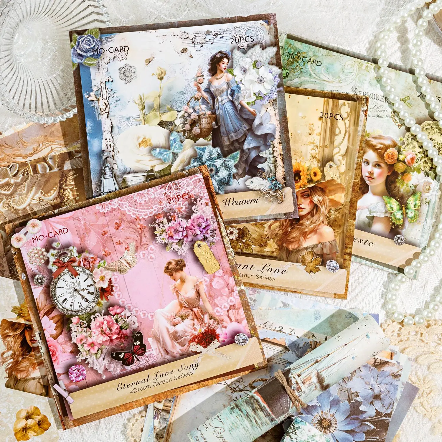 

20 шт. [Серия Dream Garden] винтажный журнал из материала с бумажным покрытием/перезаписываемая бумага для декорирования, Набор наклеек для скрапбукинга