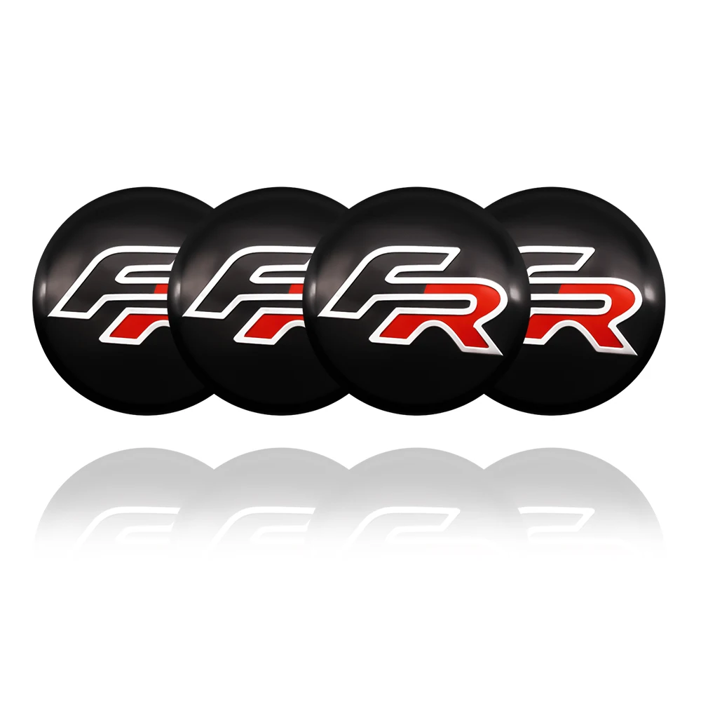 4Pc 56+60mm Car Wheel Center Caps Stickers Auto Rim Cover Emblem Badge For SEAT Leon cupra MK1 MK2 Ibiza 6J 6F 1P 5F FR Altea wheel center caps