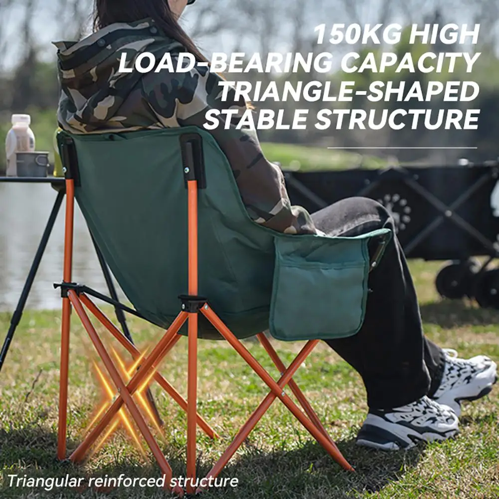 Camping Chairs Lawn Chairs Portable Chair Support 150kg Foldable Chair  Backpacking Chair 600D Oxford Cloth + Aluminum Alloy