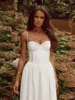 Elegant Lady White High Waisted A Line Long Dresses Sexy O Neck Backless Sleeveless Robes Chic Women Evening Party Gowns 3