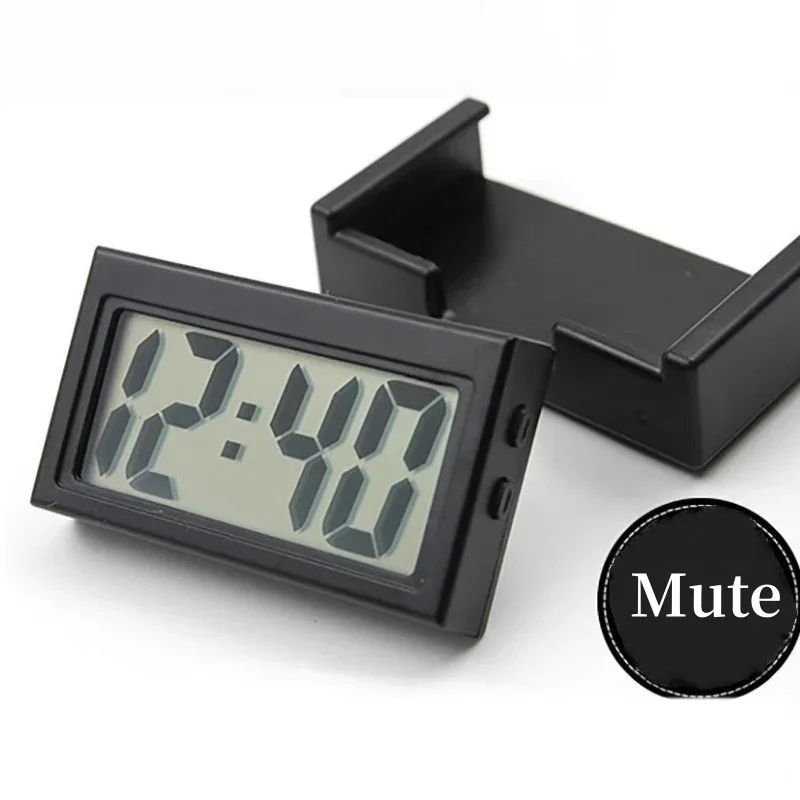 Mini Portable Desk Clock Date 12H Time Display AG10 Battery Powered Electronic Table LCD Clock For Travel Car Bedroom Home Decor lcd digital clock digital desk clock digital clock mini desk clock digital table clock