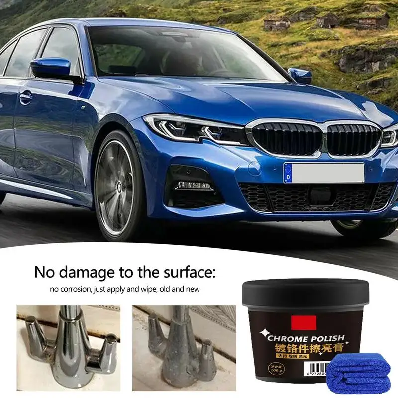 

Metal Restorer Polish Multifunctional Metal Glow Polishing Paste Vichele Parts Metal Polishing Media Auto exterior Accessories