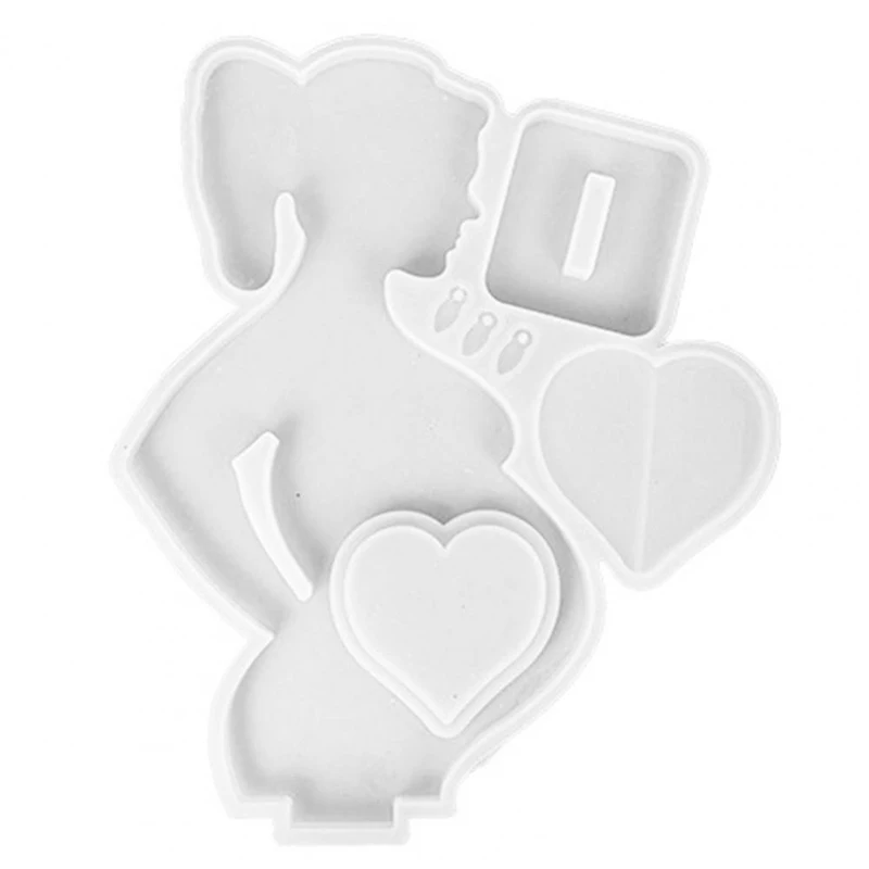 Heart-shaped Silicone Mold for Making Personalized Picture Frames as a Special Gift for Expectant Mothers on Mother s Day