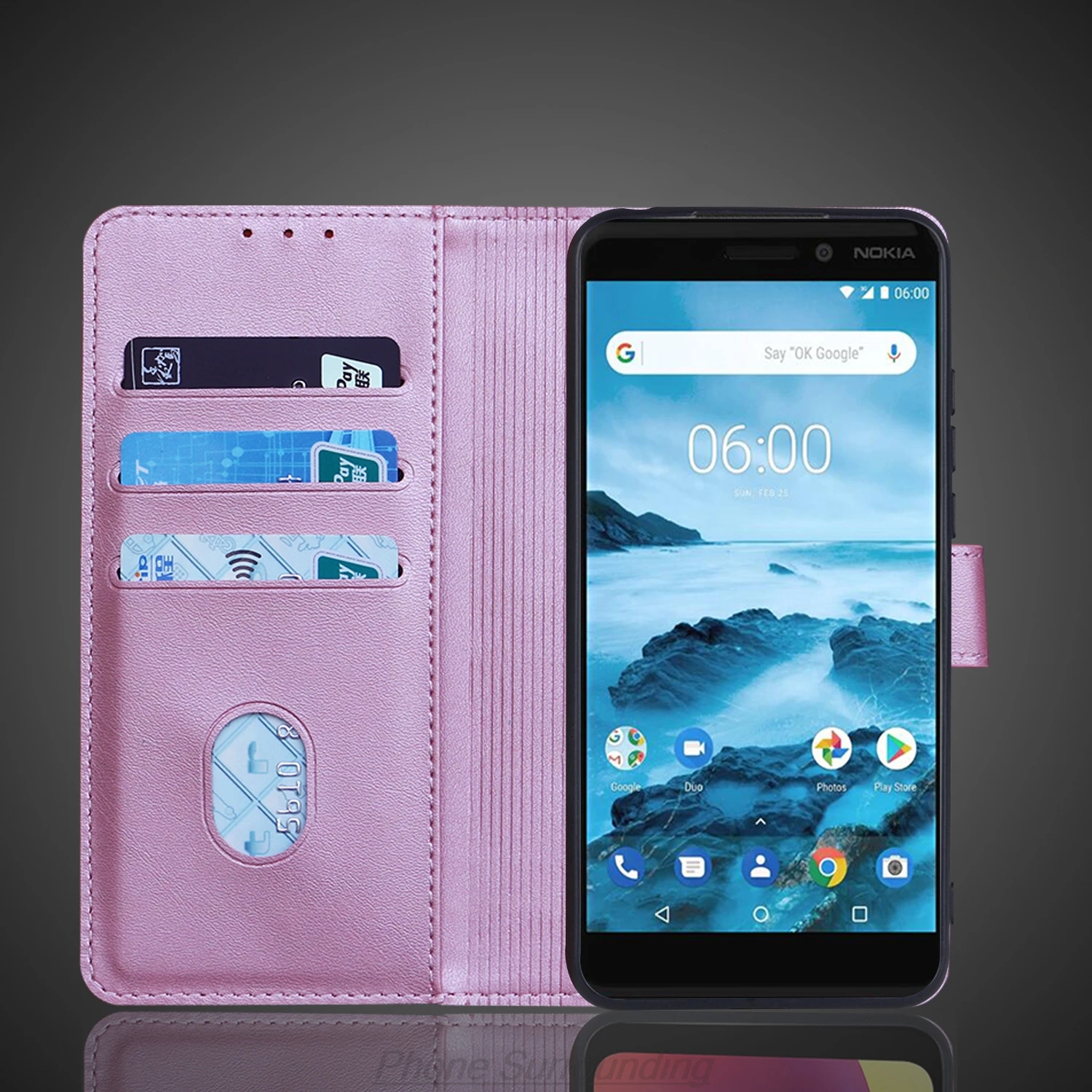 Luxurious PU Leather Wallet Flip Cover - Card Holder Phone Case & Protective Holster