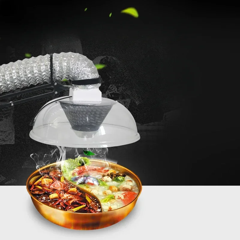 Home Simple Barbecue Range Hood Mobile Hot Pot Barbecue Smoke Exhaust Device Korean Folding Arm Exhaust Equipment 5