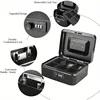 Cash Box Secure Steel Money Box with Combination Lock - Durable Portable Money Box with Removable Coin Tray Money Bank 3