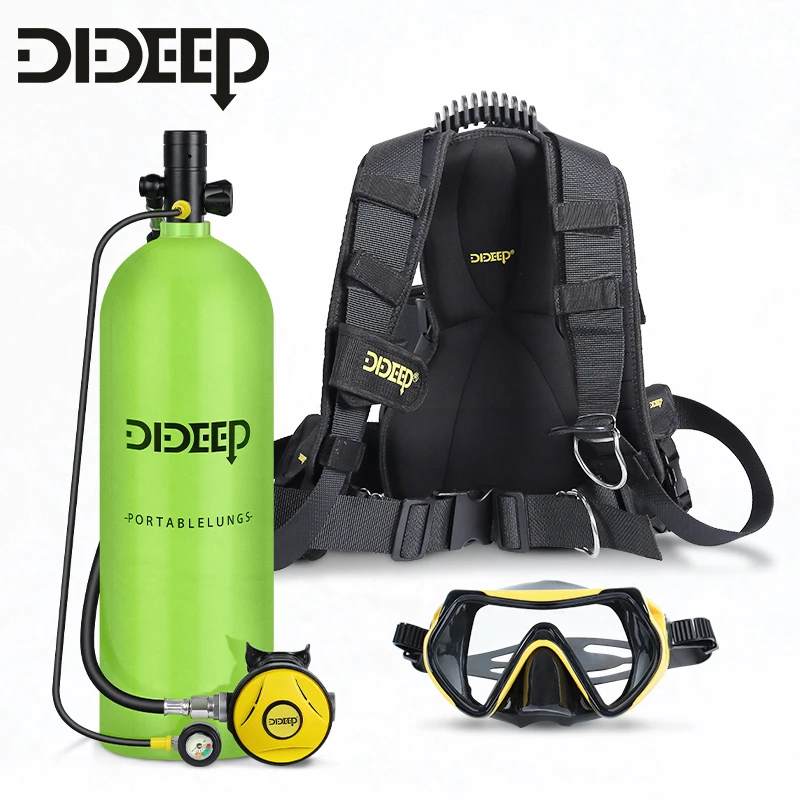 New 4L Scuba Diving Cylinder Oxygen Tank Set Snorkeling Equipment Respirator Fish Gill Oxygen Cylinder Standby Diving Equipment