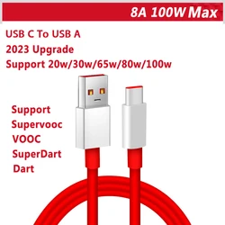 High - Speed 65W SuperVOOC USB Type - C Charging Cable - 1m (80w a to c cable)