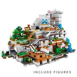 Ensemble de blocs de construction en briques de la grotte de la montagne, avec figurines, Kits de Collection, affichage, jouets pour enfants, 2021 pièces, nouveauté 2688 