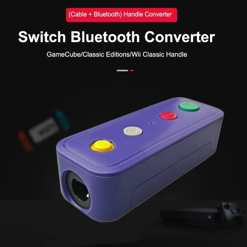 

Wireless Bluetooth-compatible Adapter Converter with USB Cable Fit for Switch for Game Cube/Classic Edition for Wii Classic