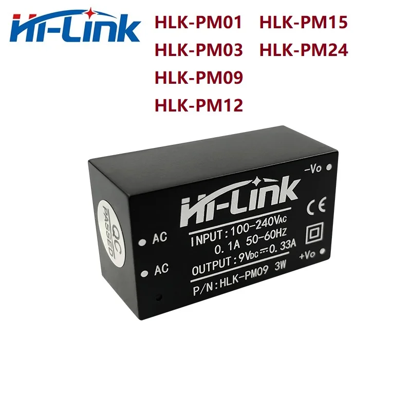 Hi-Link 고효율 HLK-PM01 HLK-PM03 HLK-PM09 HLK-PM12 HLK-PM15 HLK-PM24 AC DC 전원 모듈, 무료 배송, 200 개/로트