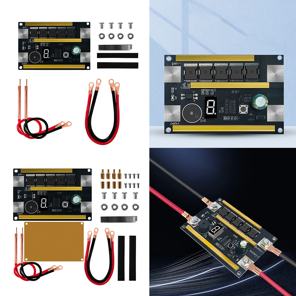 

12V Spot Welder DIY Kit Battery Energy Storage Spot Welder PCB Digital Tube Display Soldering Equipment Wiith Voltage Display