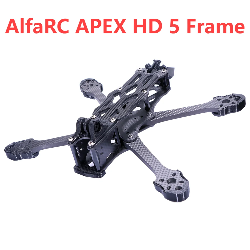 

AlfaRC APEX HD 5 Frame 5-дюймовый легкий FPV рама для фристайла совместимый с DJI O3 Air Unit CADDX vista для HD дрона квадрокоптера