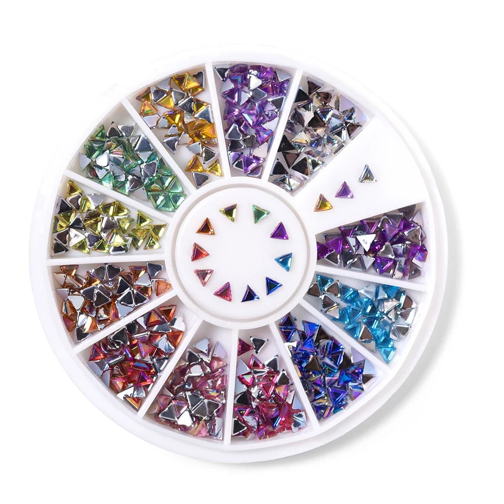 Mixed 3D Nail Art Glitter Rhinestone Irregular Crystal Gems Manicure Decoration Stone In Wheel DIY Accessories Nail Supplies 6