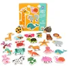 Kids Wooden Jigsaw Matching Puzzle Game Baby Early Learning Cognition Animal Fruit Traffic Educational Toys for Children Gifts 3