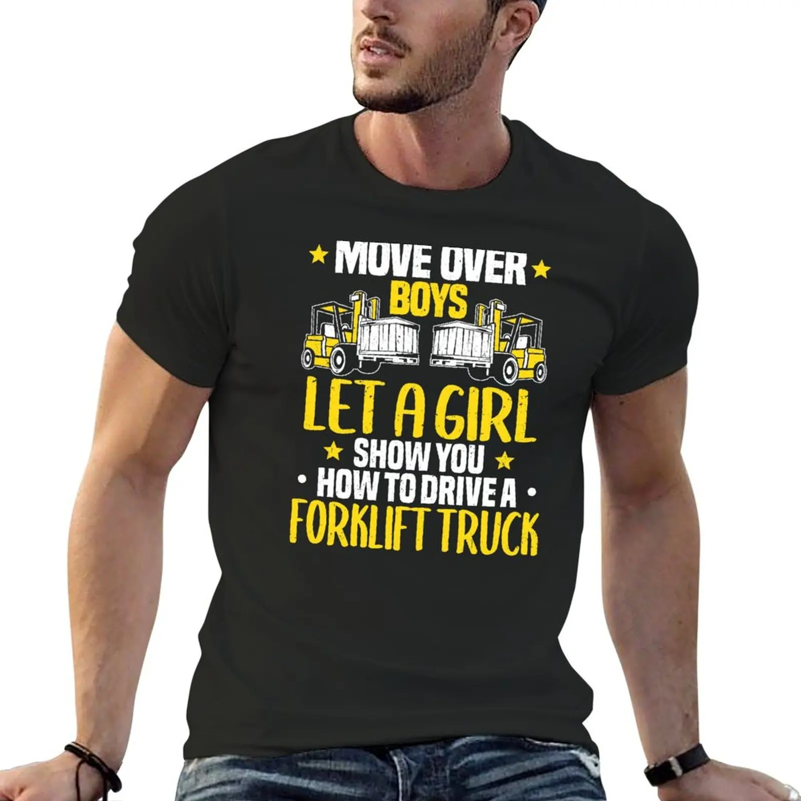 

Forklift Driver Forklift Operator Forklift Truck T-shirt summer clothes boys whites cute clothes men clothing