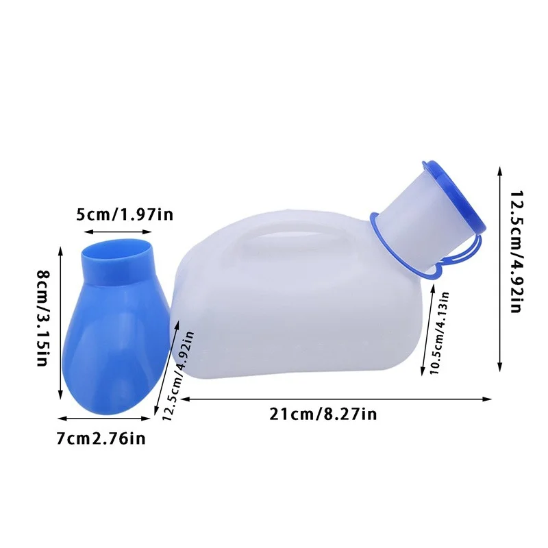 Portable 1L Unisex Female Urinal Toilet Urine Urination Device Bottle  Outdoor Camping Travel Tool Tent Emergency Closestool 6