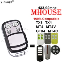 100% For Myhouse Mhouse TX3 TX4 GTX4 MOOVO MT4 MT4V MT4G Garage Door Remote Control Gate Opener 433.92MHz 1