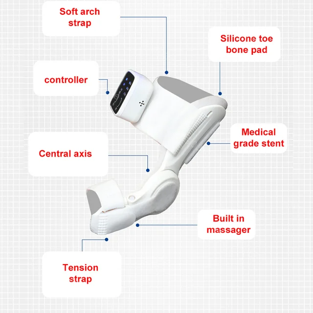 Electri Toe Separator Bunion Splint Straightener Corrector Hallux Valgus Protector Toe Orthotics Braces Bunion Toe Corrector 4
