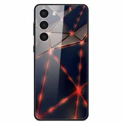 Premium Tempered Glass Case with Space - Themed Design and Enhanced Bumpers - S23 5G (Colorful)
