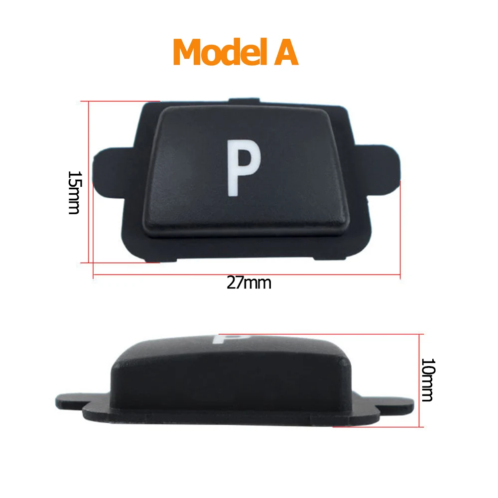 Handbrake Switch Cover Handbrake Button Cover Gear Lever Button Cap Car Gear Shift Lever Auto Parking Switch Letter P Button Cover For BMW F M Series