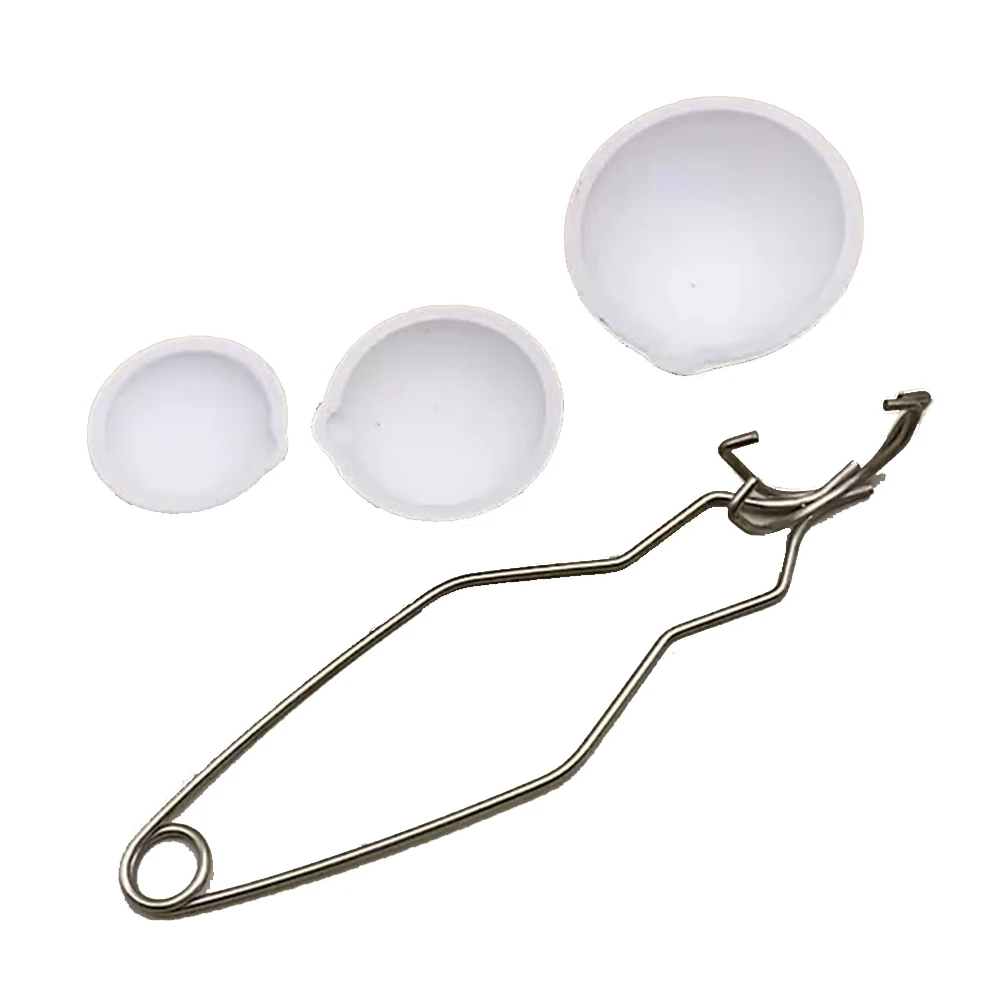 Jewelry Metal Melting Quartz Bowl Tong Stainless Steel Crucible