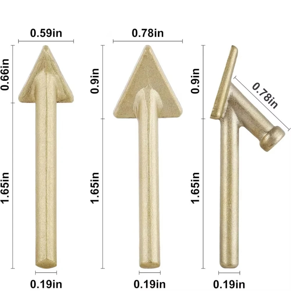 Soldering Iron 3pc Soldering Iron Tips set Copper Repair Triangular Smoothing Head Welding Tips Iron Plastic Welder-Replacement For 80Watt
