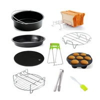 TINTON LIFE Air fryer accessories 6/7/8 inch set basket grill suitable for 10 piece set 3.2QT-5.8QT baking 1