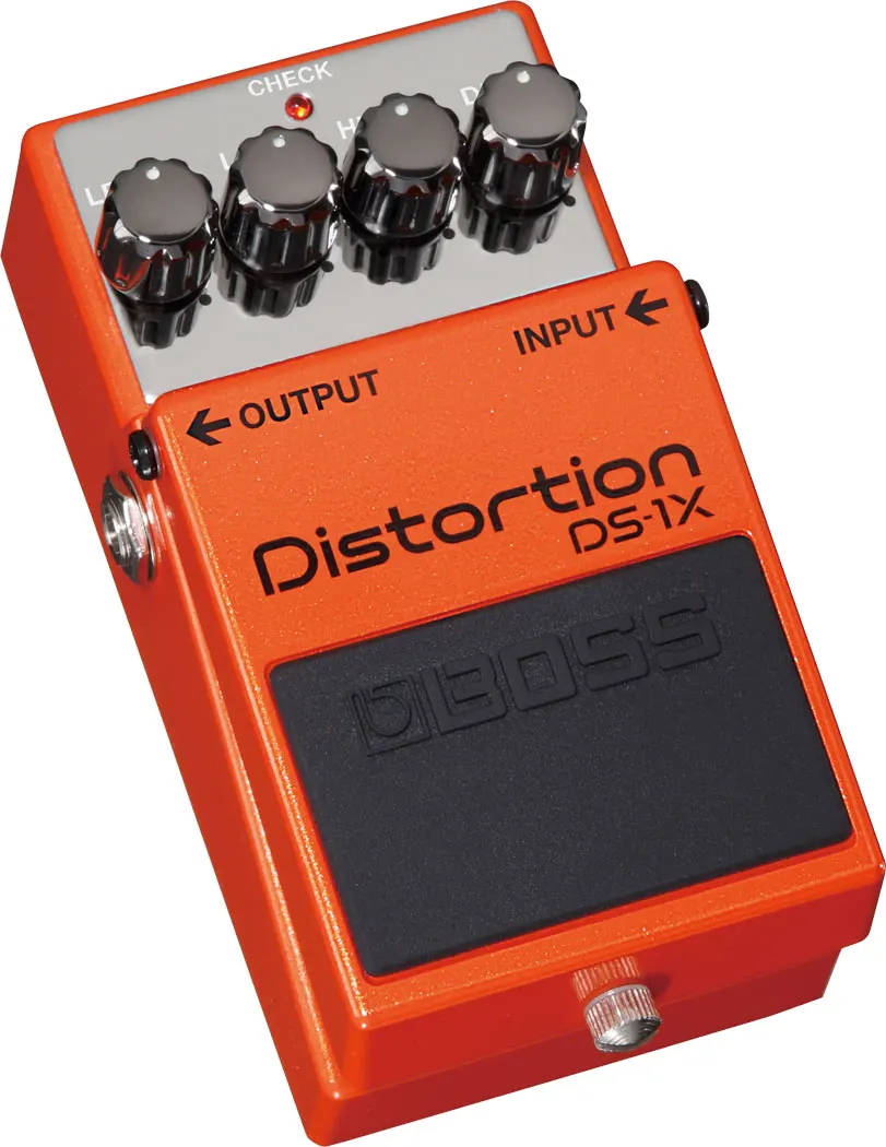 BOSS DS-1 DS-1X Compact Distortion Pedal for heavy rhythms and 