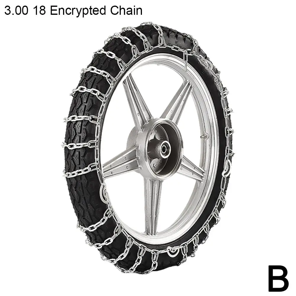 Universal Motorcycle Scooter Anti-skid Chain Breaking Ice Design Snow Encrypted Tire Bold Anti-slip T1E1 30017