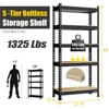 Storage Shelves 5 Tier Adjustable, Heavy Duty Metal Storage Utility Rack Shelf Unit for Warehouse Pantry Closet Kitchen 2